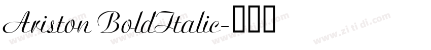 Ariston BoldItalic字体转换